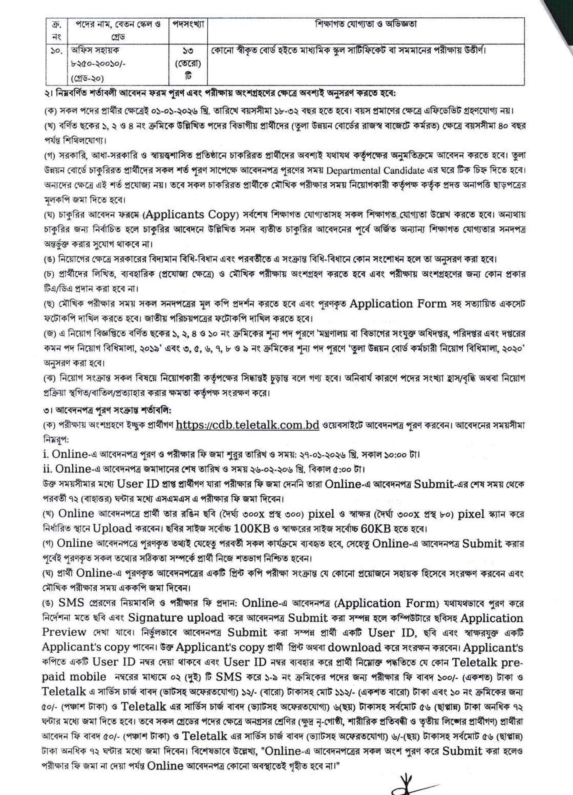 CDB Job Circular 2026 page 02