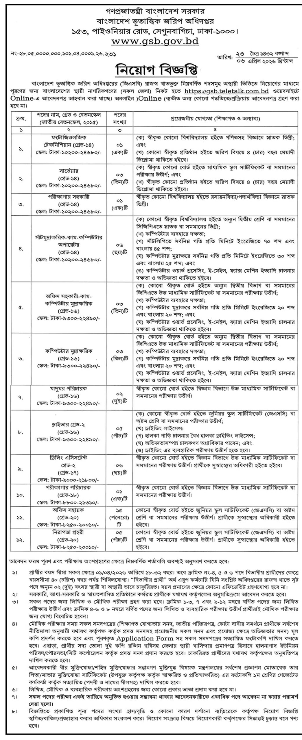 GSB Circular 2026 - 1