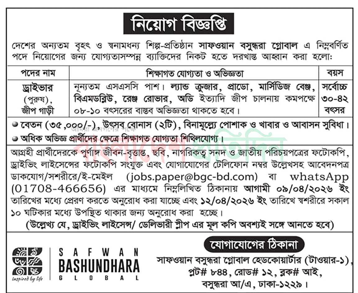 safwan-bashundhara-job-2026